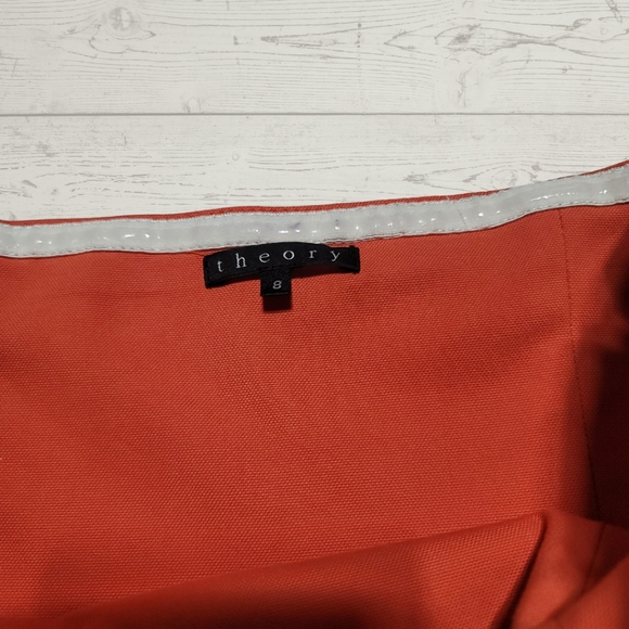 Theory Strapless Tangerine Dress - Picture 2 of 7